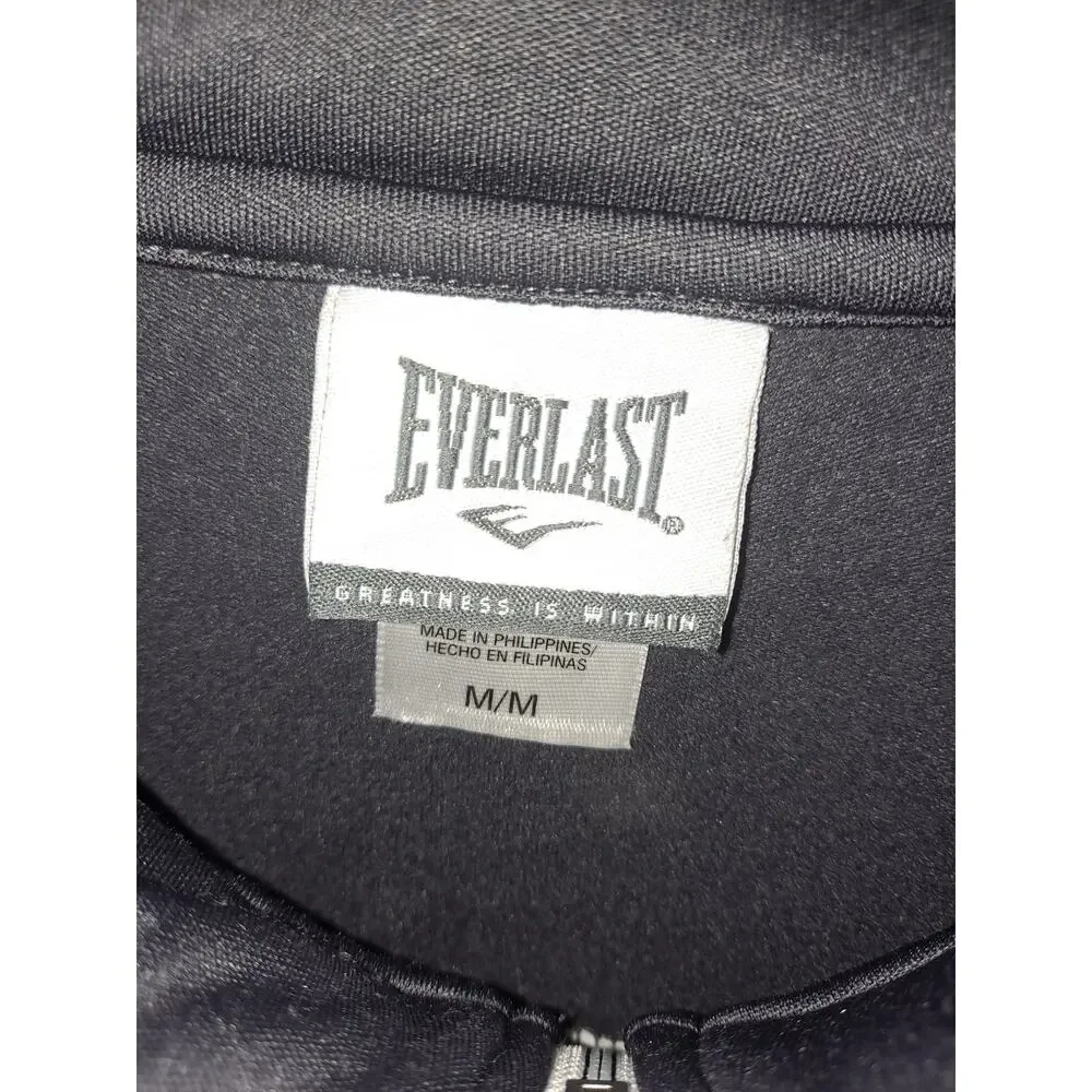 Everlast Black and White Striped Track Jacket‎ Size Medium